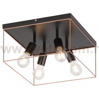 Светильник потолочный Rivoli Teresa 5085-304 4 х Е27 40 Вт лофт - кантри