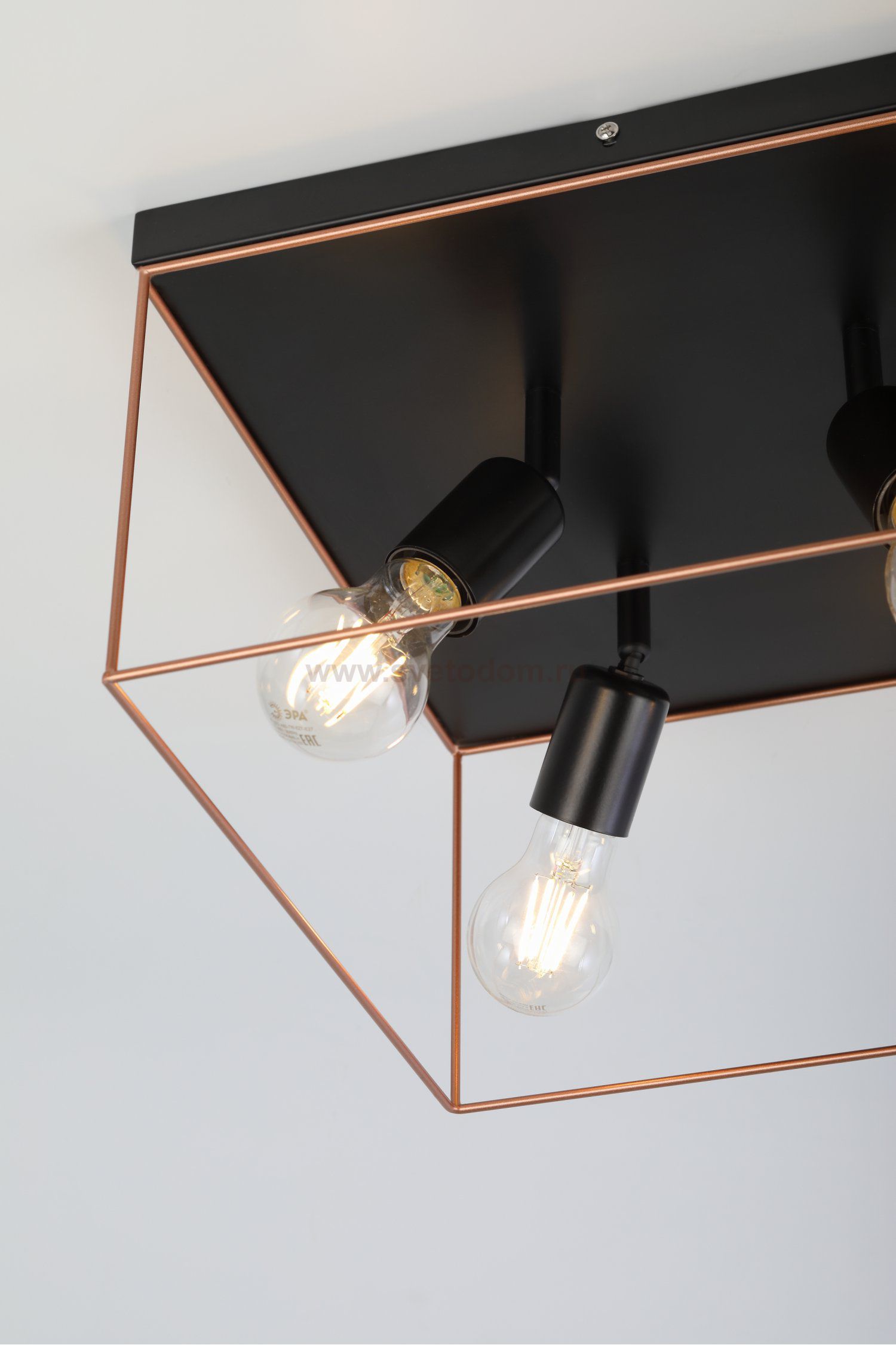 Светильник потолочный Rivoli Teresa 5085-304 4 х Е27 40 Вт лофт - кантри