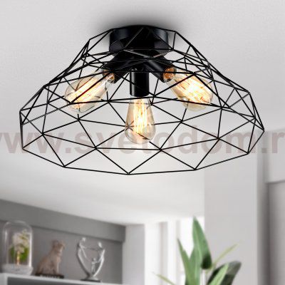 Светильник потолочный Rivoli Molly 5091-203 3 х Е27 40 Вт лофт-кантри для натяжных потолков