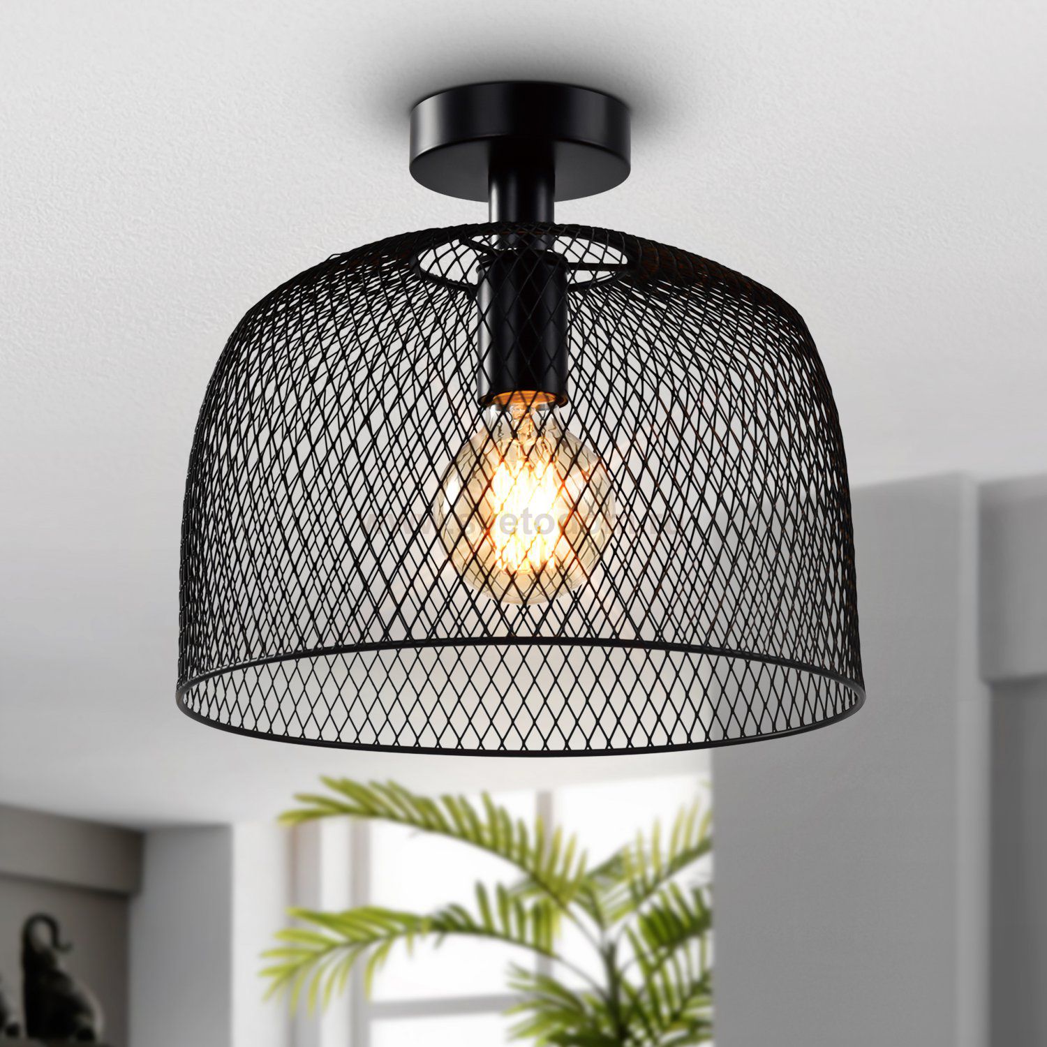 Светильник потолочный Rivoli Armina 5095-201 1 х Е27 40 Вт лофт-кантри для натяжных потолков