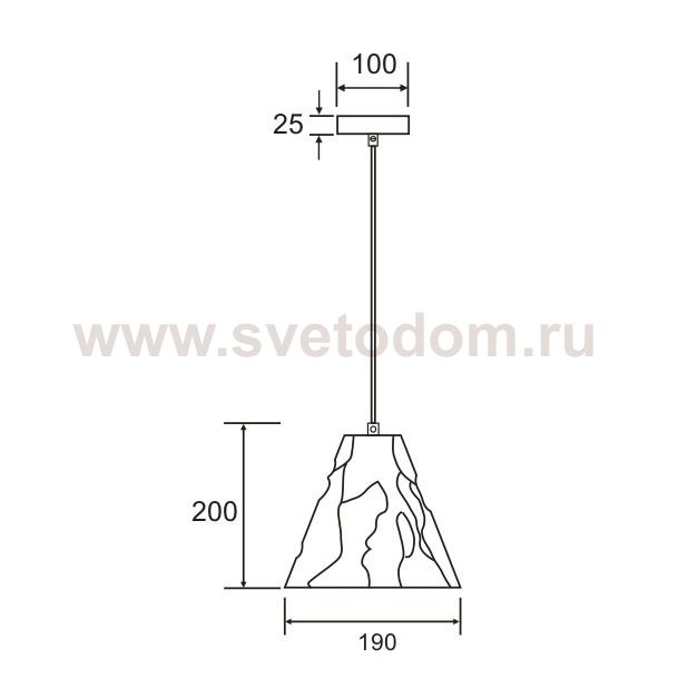 Подвесной светильник Divinare PIRAMIDE 5097/33 SP-1