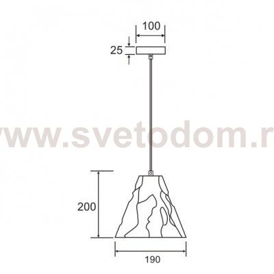 Подвесной светильник Divinare PIRAMIDE 5097/33 SP-1
