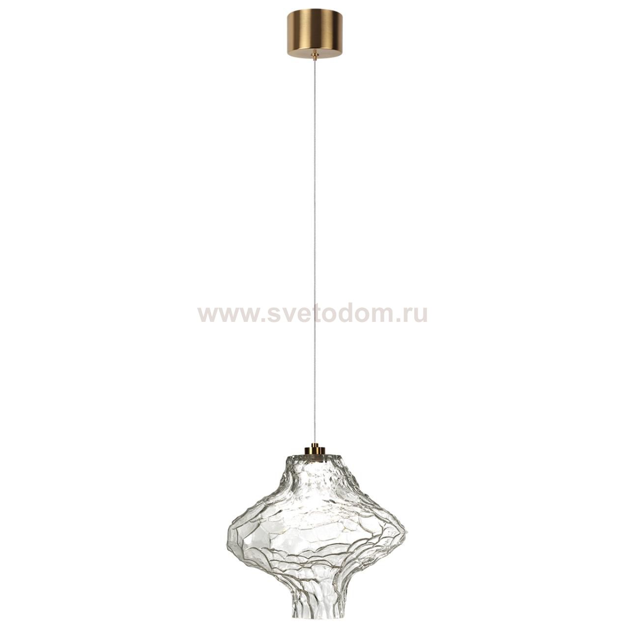 5107/3LA L-VISION  ODL26 антич.бронза/прозрачный металл/стекло Подвес LED x 3W 4000K ORDI