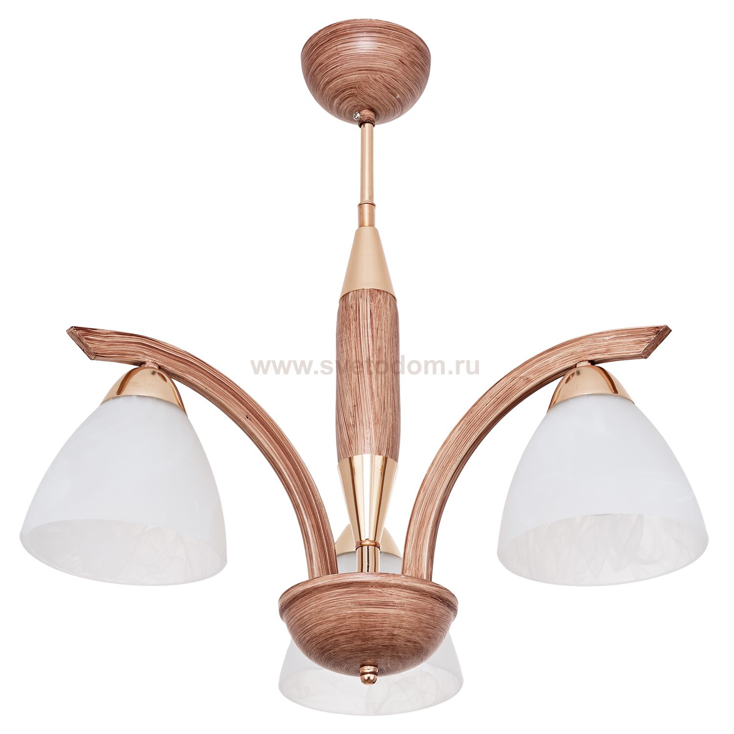 Люстра классическая Экономсвет 5108/3GD+BR WT