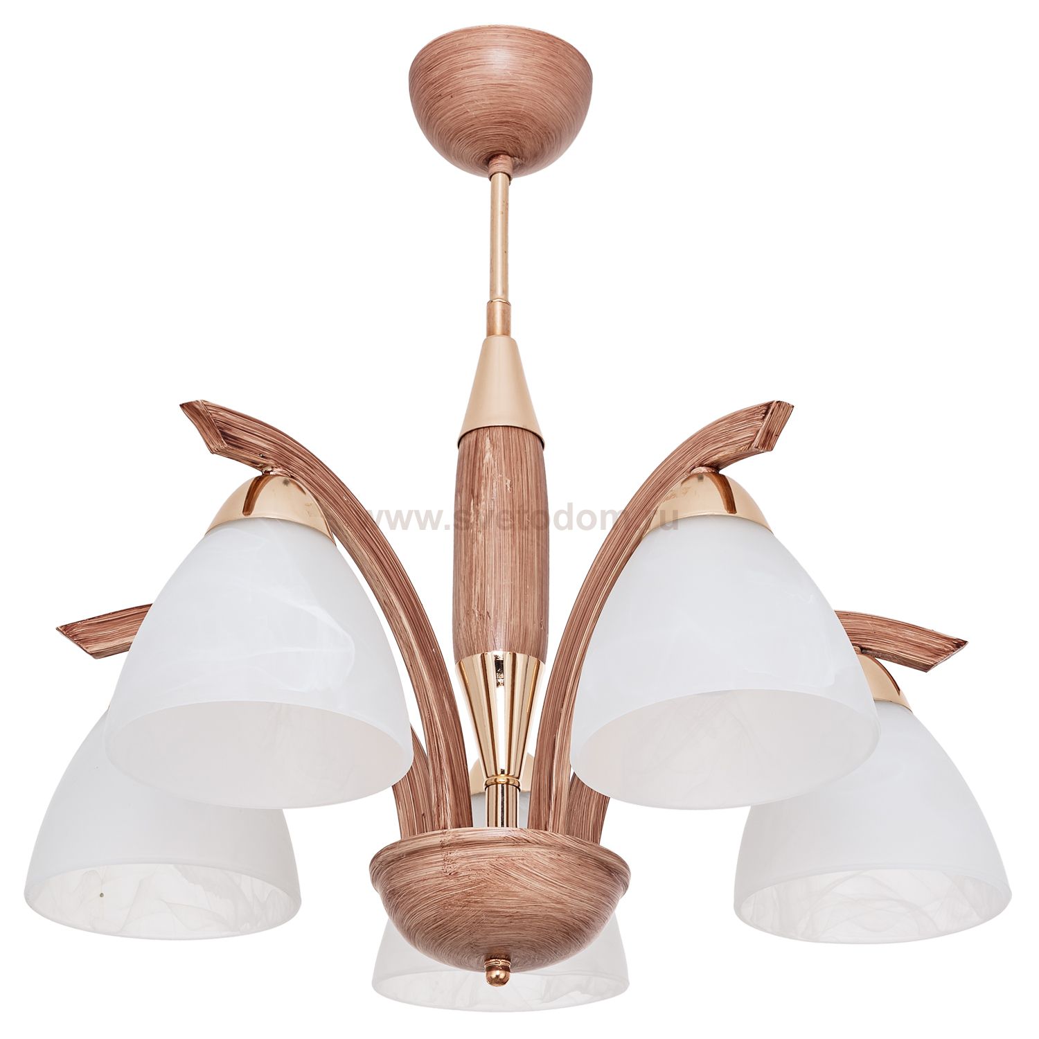 Люстра классическая Экономсвет 5108/5GD+BR WT