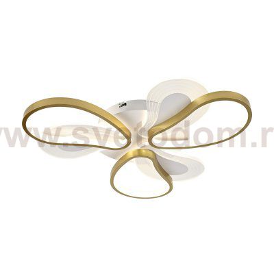 Потолочный светодиодный светильник 51209/3+3WT+GD Экономсвет