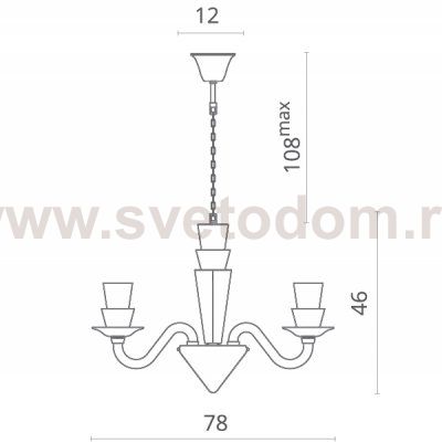 Светильник подвесной Divinare 5122/09 LM-8 SUSANA