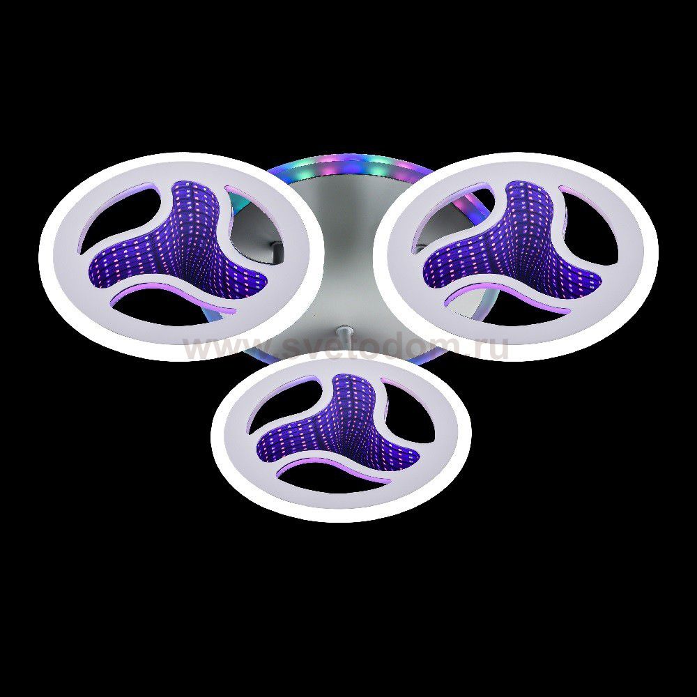 Потолочный светодиодный светильник 51259/3+1WT RBP+3D ЭкономСвет