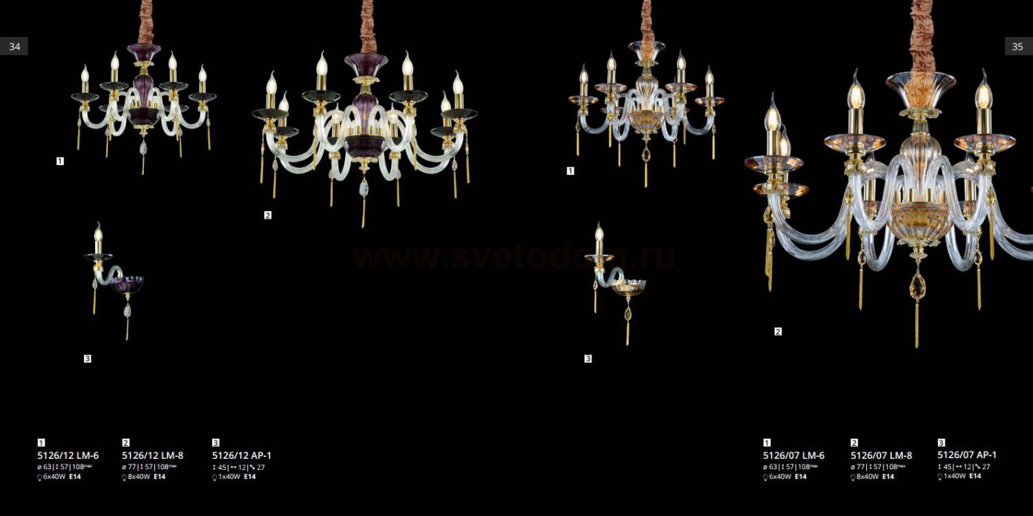 Светильник подвесной Divinare 5126/12 LM-6 MONA