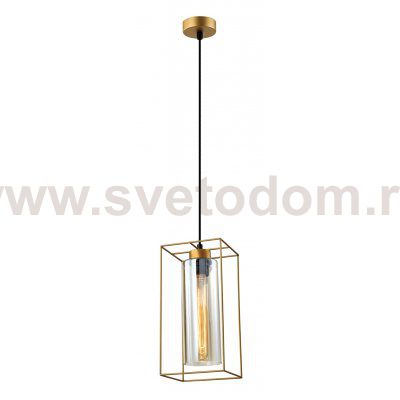 Светильник подвесной (подвес) Rivoli Luna 5148-210 1 х Е27 40 Вт золото лофт - кантри потолочный
