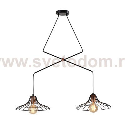 Светильник подвесной (подвес) Rivoli Moonlight 5150-203 2 х Е27 40 Вт лофт - кантри потолочный