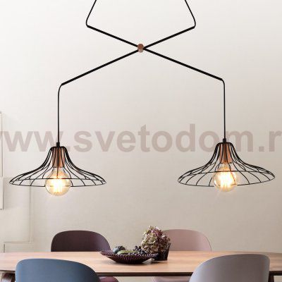 Светильник подвесной (подвес) Rivoli Moonlight 5150-203 2 х Е27 40 Вт лофт - кантри потолочный