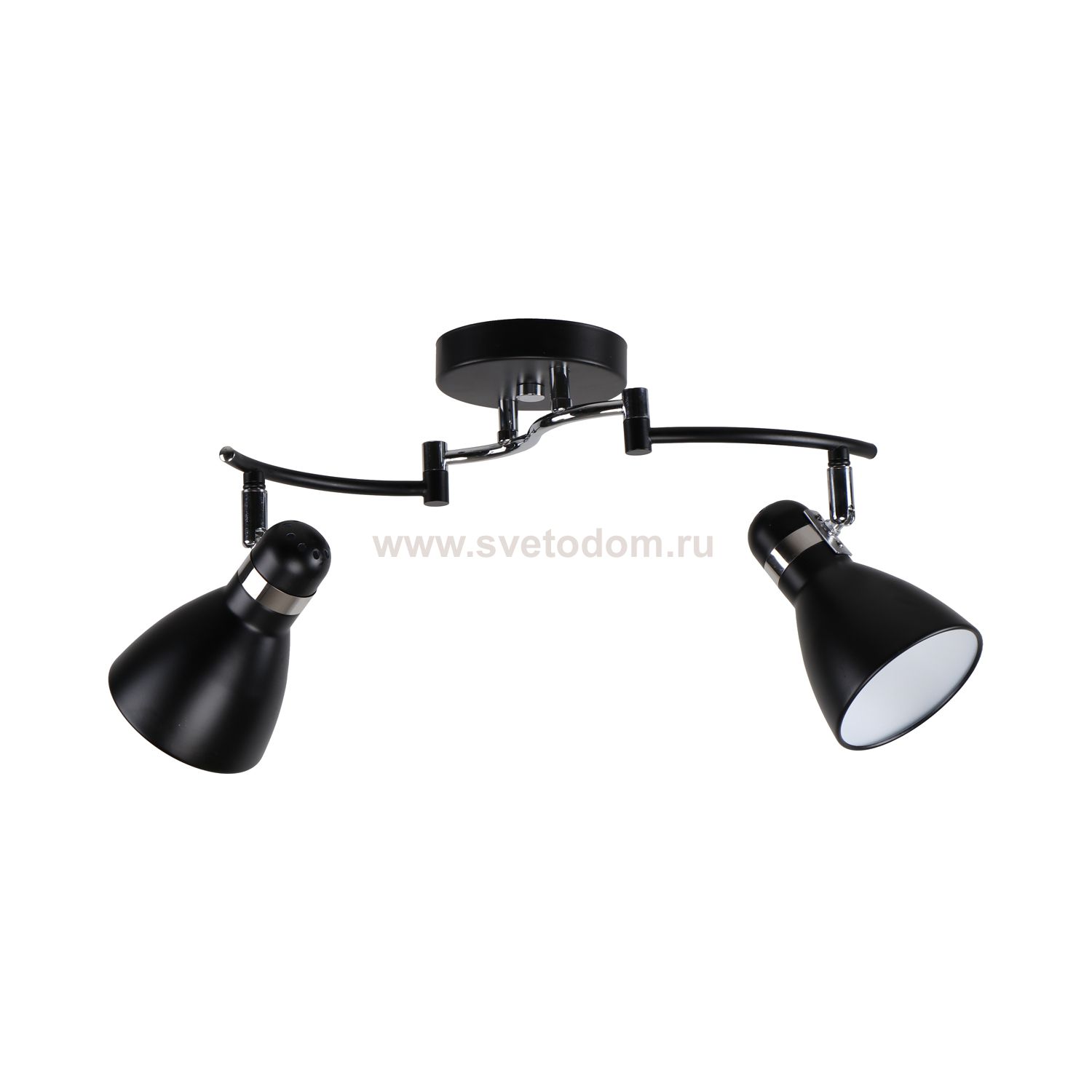 Спот потолочный 51571/2BK+CR BK Экономсвет
