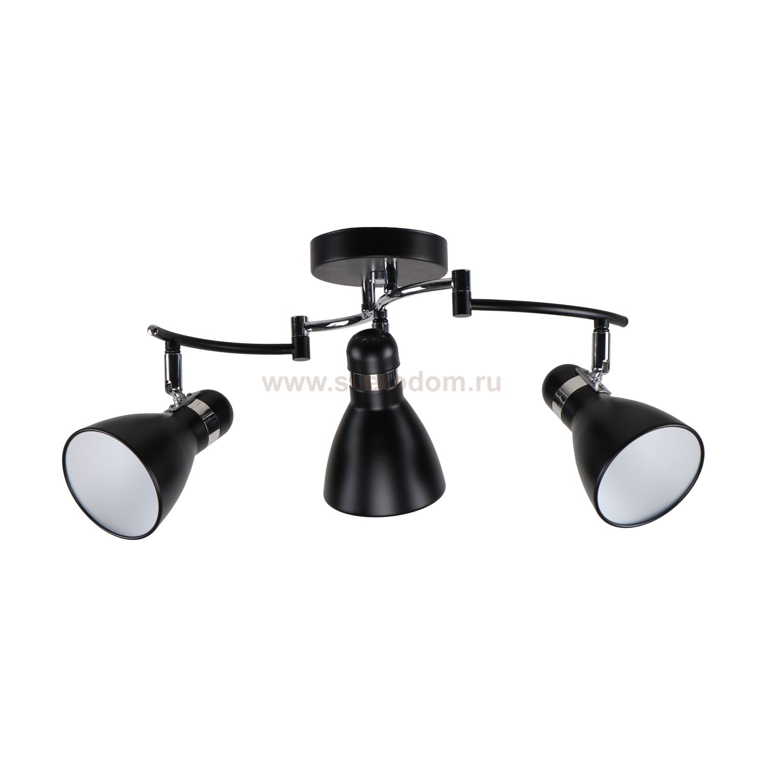 Спот потолочный Экономсвет 51571/3BK+CR BK