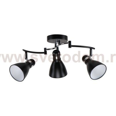 Спот потолочный Экономсвет 51571/3BK+CR BK