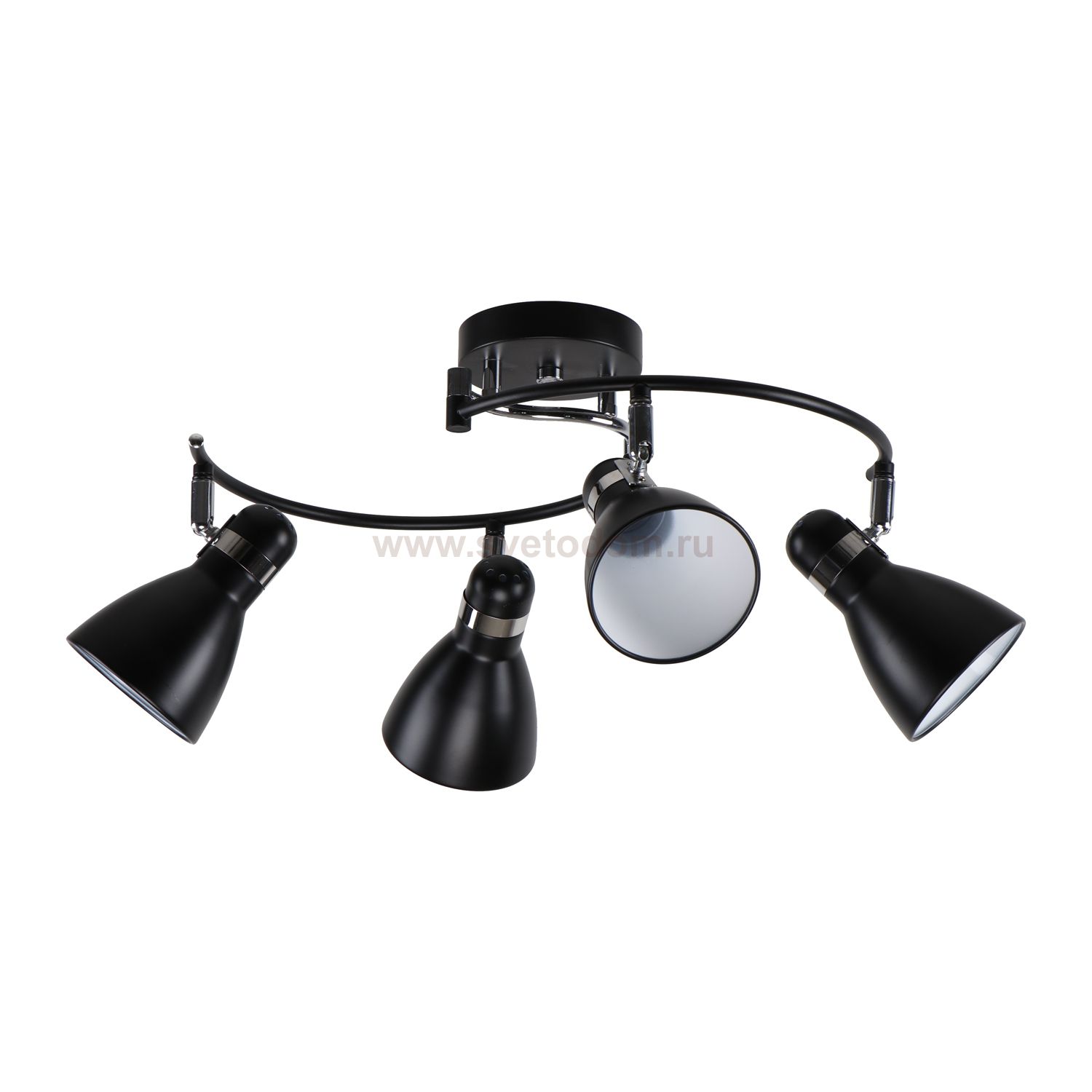 Спот потолочный Экономсвет 51571/4BK+CR BK