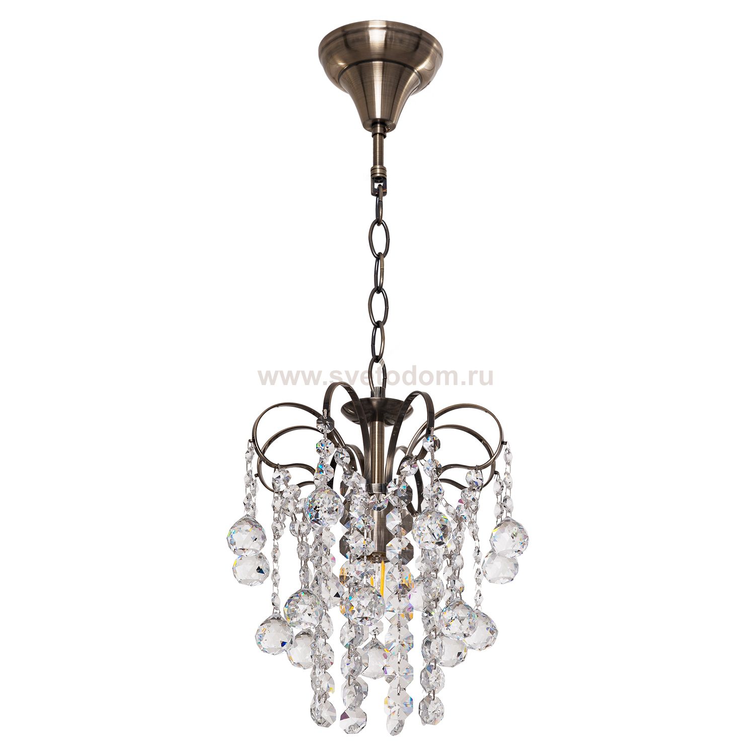 Люстра хрустальная Экономсвет 52100/1AB WT