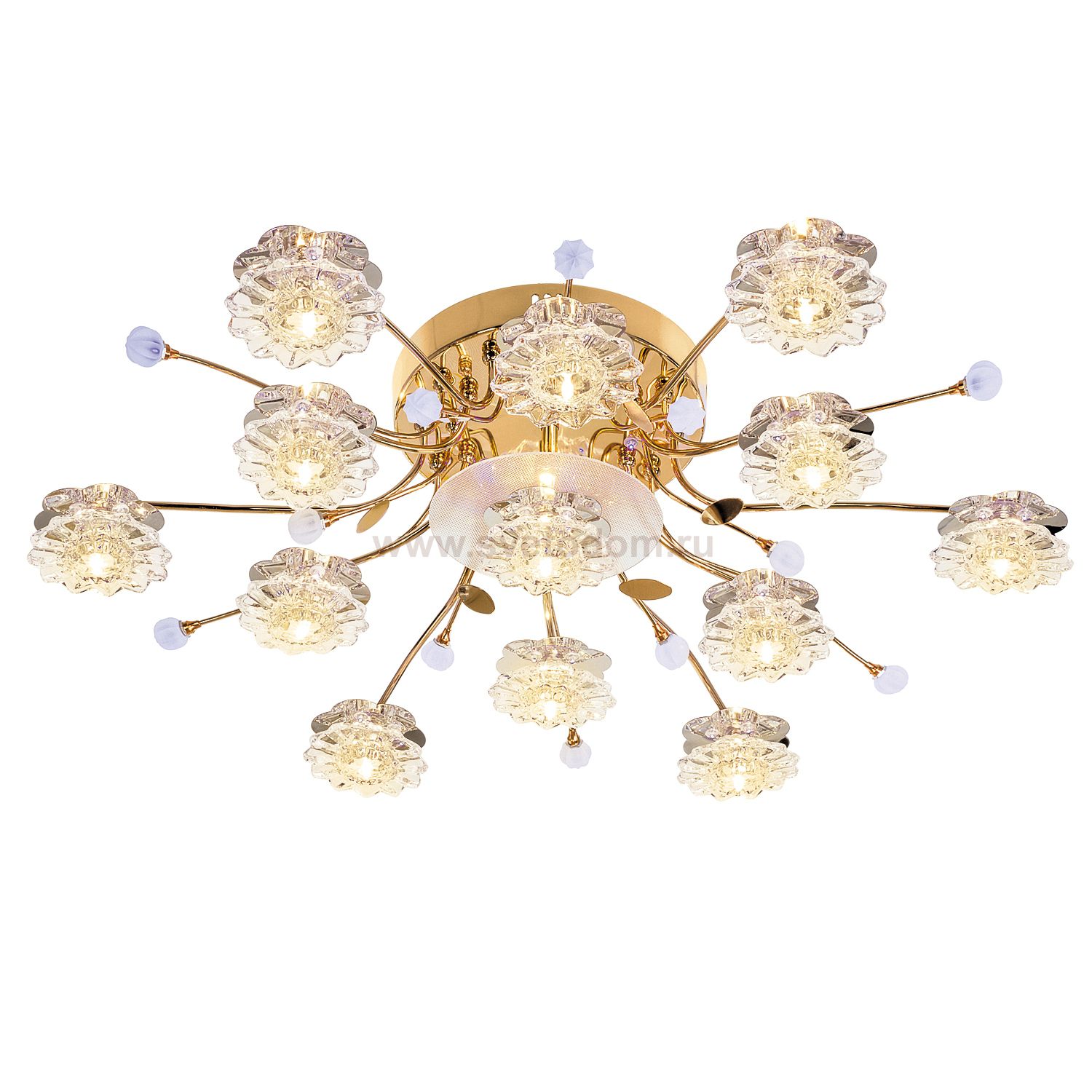 Люстра галогенная Экономсвет 5211/12+1FGD RC RBPLED