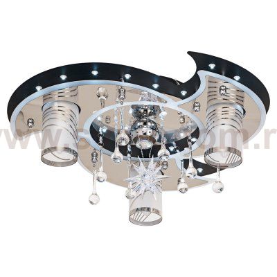 Потолочный светильник Экономсвет 5235/3+1BK+CR WT RC WTLED