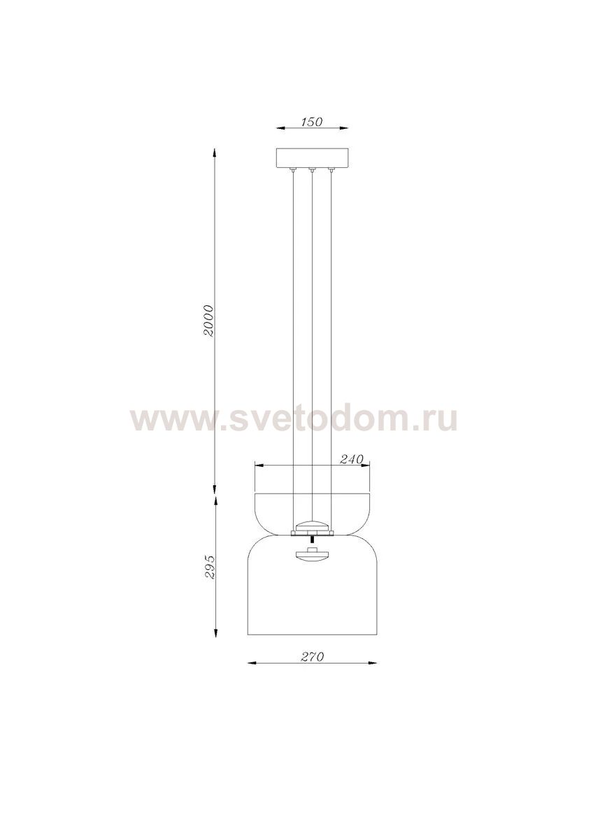 Светильник подвесной Divinare 5245/33 SP-10 OPAL