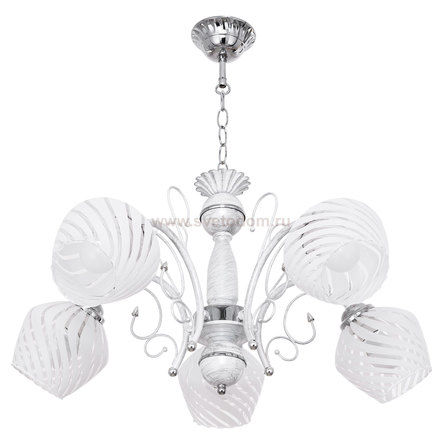 Люстра классическая Экономсвет 5268/5WT+CR CLW
