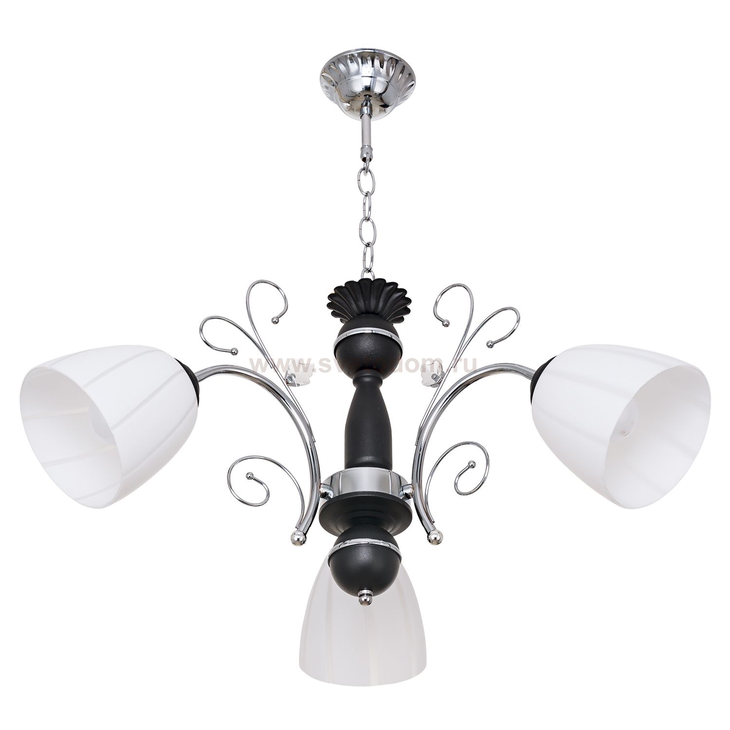 Люстра классическая Экономсвет 5269/3CR+BK WT