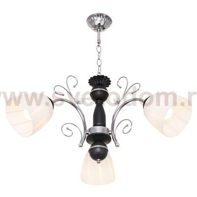 Люстра классическая Экономсвет 5269/3CR+BK WT