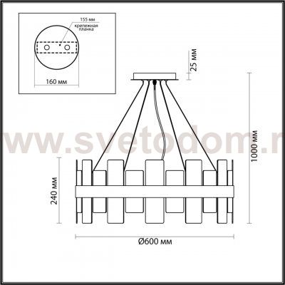Люстра Odeon Light 5269/6 SHANTI