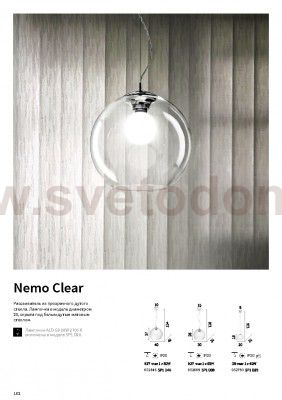 Ideal Lux NEMO SP1 D20 TRASPARENTE