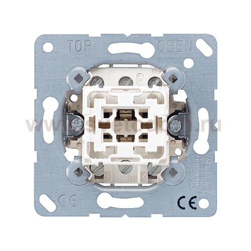 JUNG Мех Выключатель 1-клавишный кнопочный с нейтральным положением (531-41U)