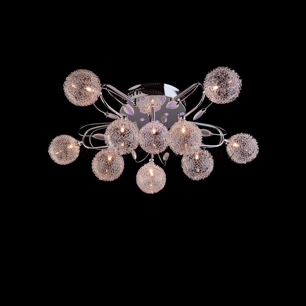 Люстра Eurosvet 5318/11 хром/синий+красный+фиолетовый