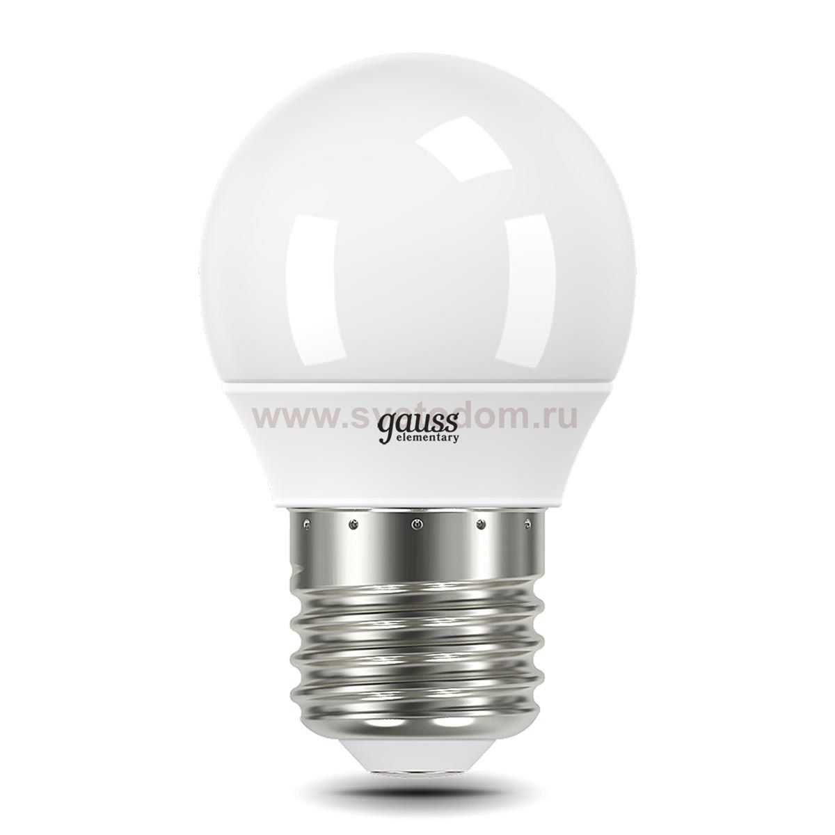 Лампа Gauss Elementary Шар 10W 750lm 6500K Е27 LED (53230)