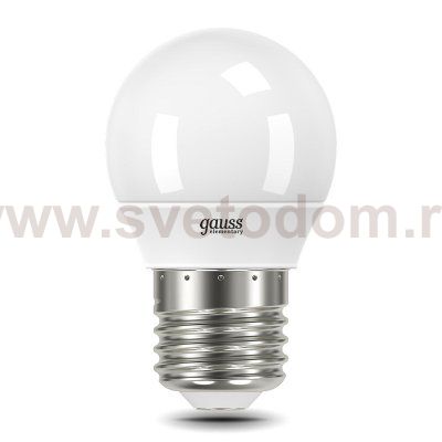 Лампа Gauss Elementary Шар 10W 750lm 6500K Е27 LED (53230)