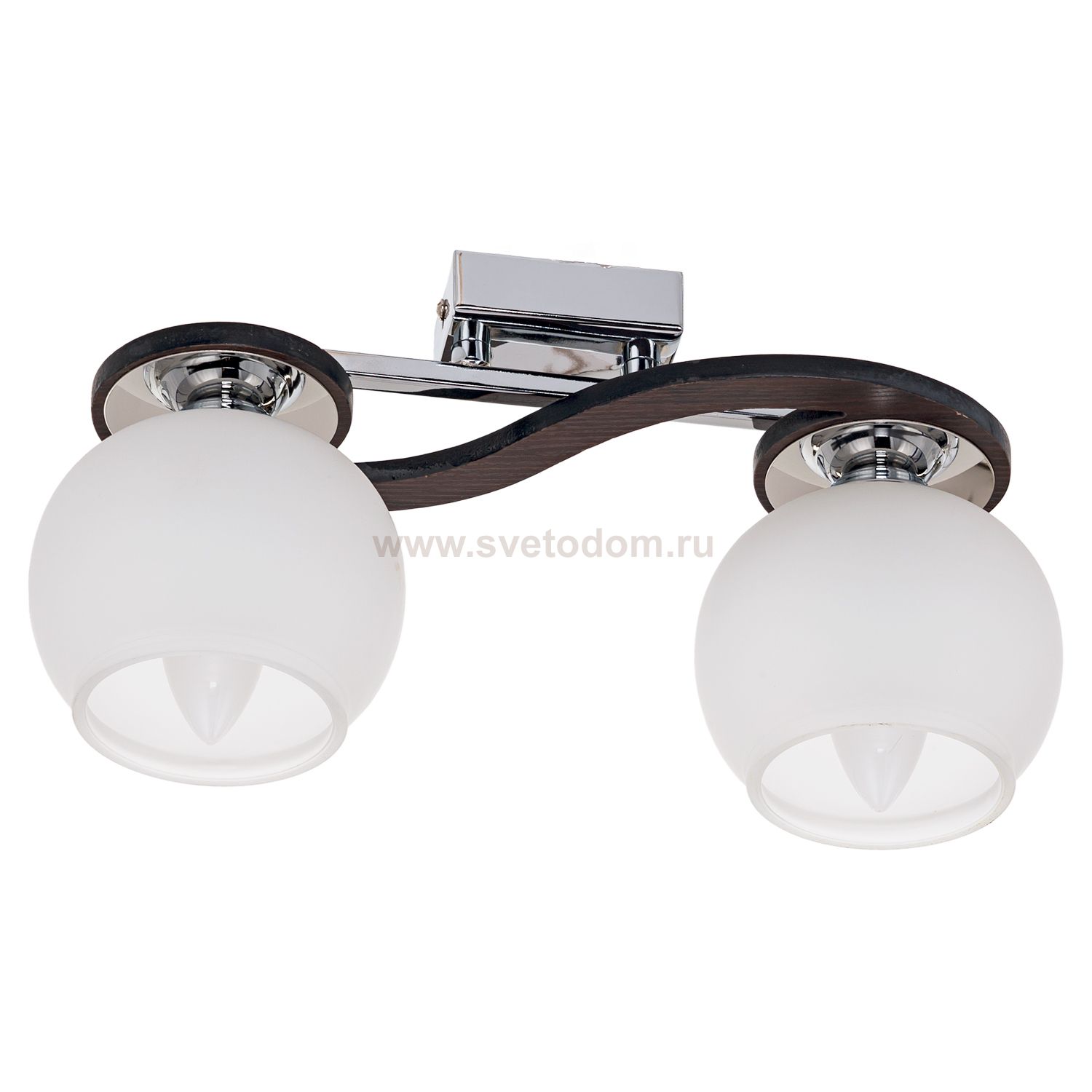 Потолочный светильник Экономсвет 5345/2CR+BK WT