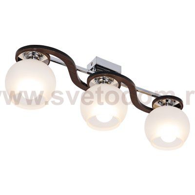 Светильник ЭкономСвет 5345/3CR+BK WT