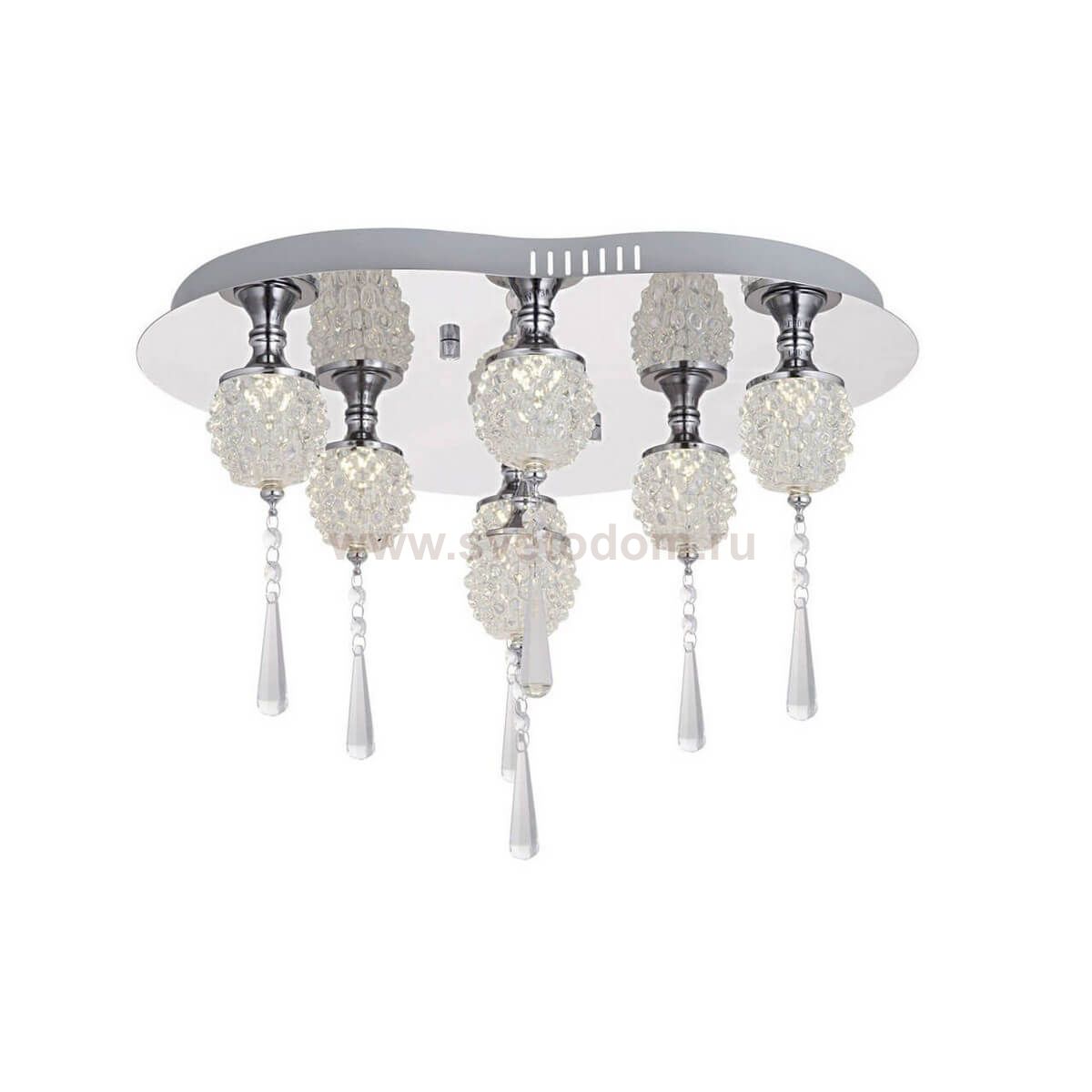 Люстра СОФИ диммируемая h 34 d 50 Led 35W (4000K) с пультом ДУ Kink light 5365-7