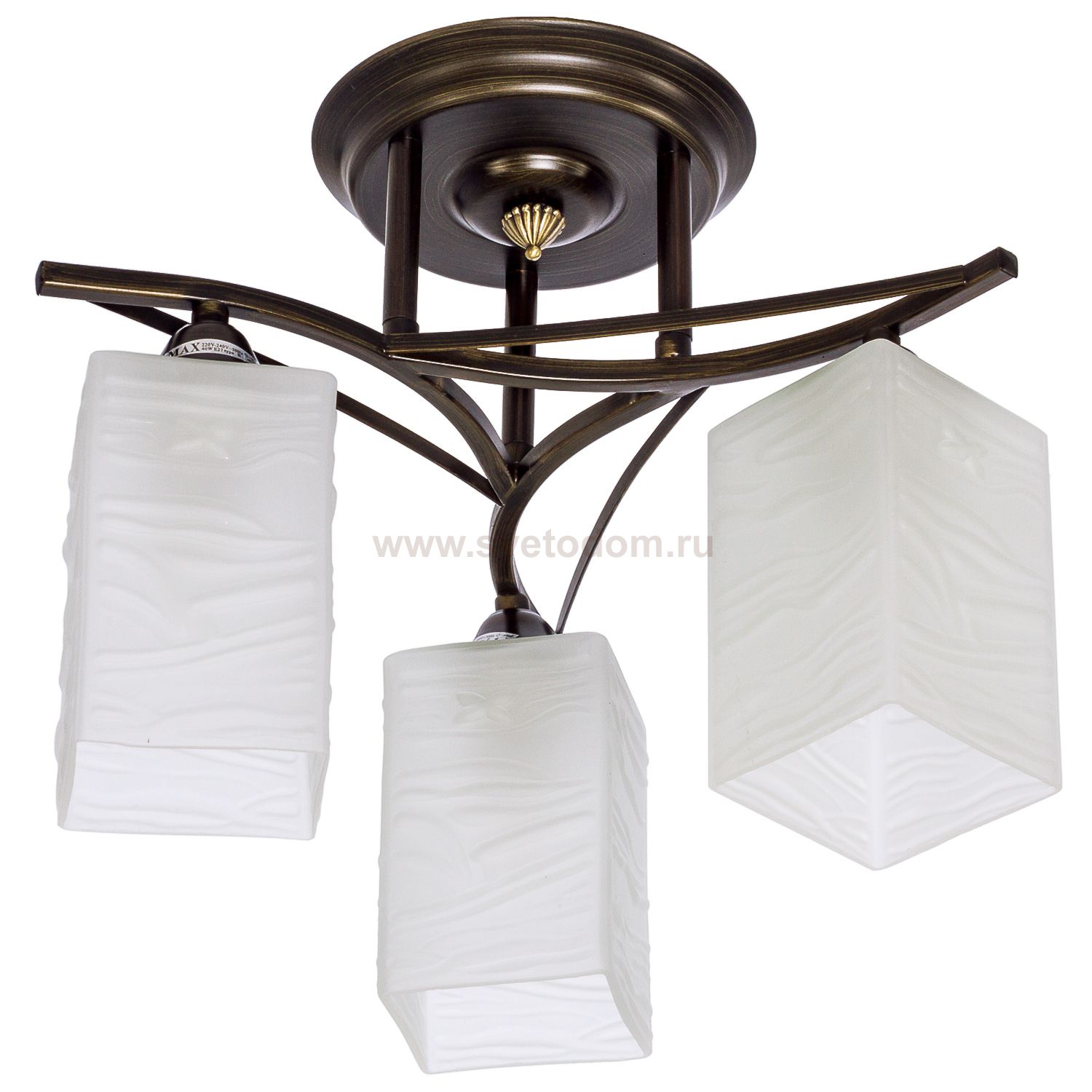 Люстра еврокаркас Экономсвет 53723/3WENGE WT