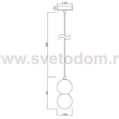 Подвесной светильник Divinare MILANO 5407/33 SP-1