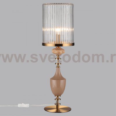 5414/1TA MODERN ODL_EX26 античная бронза/терракот/бежевый/металл/керамика Настольная лампа E14 1*40W TERRA