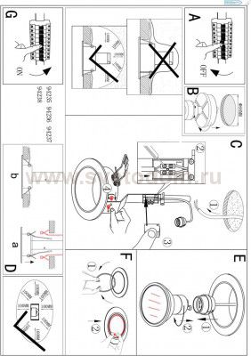 Встраиваемый и накладный светильник Eglo 94238 PENETO