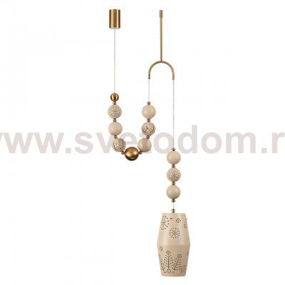 Светильник подвесной одиночный Odeon light 5444/1B KARELIA