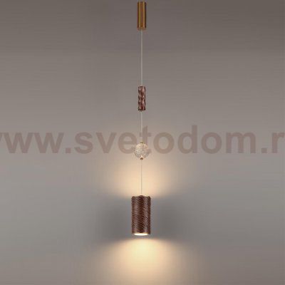 5450/18LB L-VISION ODL_EX26 коричневый/античная бронза/металл/керамика/хрусталь/акрил Подвес LED x 18W 2000К/3000K/4000K/переключ. RIVERA