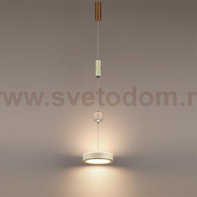 5450/32L L-VISION ODL_EX26 молочный/античная бронза/металл/керамика/хрусталь/акрил Подвес LED x 32W 2000К/3000K/4000K/переключ. RIVERA