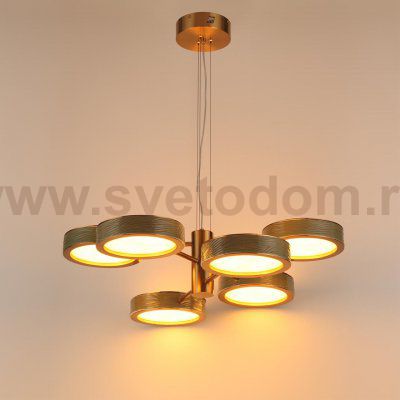 5450/99LA L-VISION ODL_EX26 зеленый/античная бронза/металл/керамика/хрусталь/акрил Подвес LED x 99W 2000К/3000K/4000K/переключ. RIVIERA