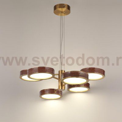 5450/99LB L-VISION ODL_EX26 коричневый/античная бронза/металл/керамика/хрусталь/акрил Подвес LED x 99W 2000К/3000K/4000K/переключ. RIVIERA