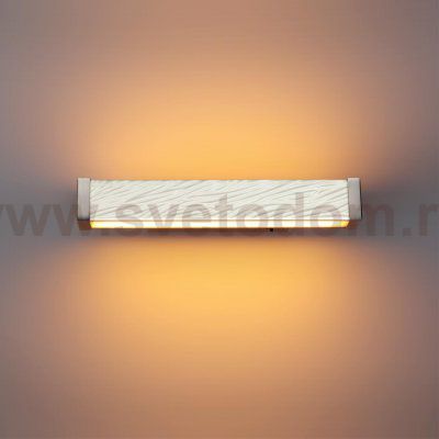 5451/10WL L-VISION ODL_EX26 белый/никель /металл/керамика/акрил Настенный светильник с выкл. LED x 10W 2000К/3000K/4000K/переключ. RIVERA