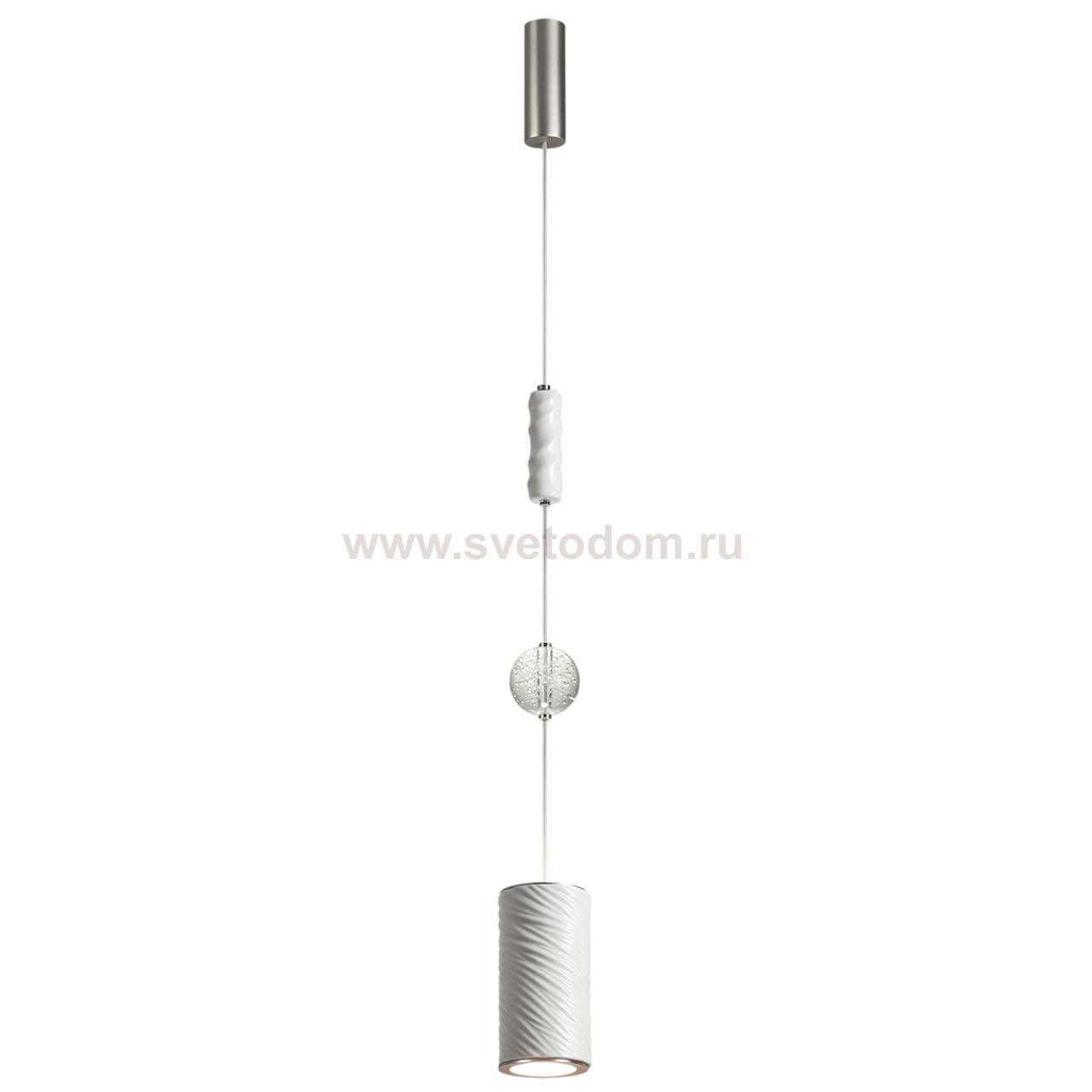5451/18L L-VISION ODL_EX26 белый/никель/металл/керамика/хрусталь/акрил Подвес LED x 18W 2000К/3000K/4000K/переключ. RIVERA