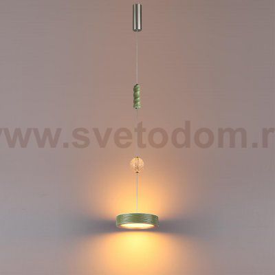 5451/32LA L-VISION ODL_EX26 зеленый/никель/металл/керамика/хрусталь/акрил Подвес LED x 32W 2000К/3000K/4000K/переключ. RIVERA