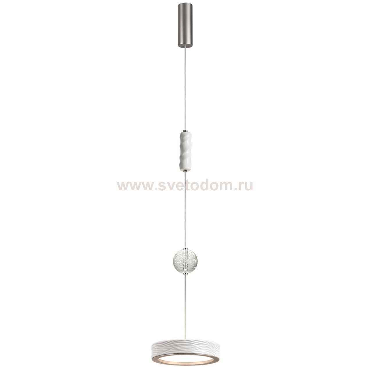 5451/32L L-VISION ODL_EX26 белый/никель/металл/керамика/хрусталь/акрил Подвес LED x 32W 2000К/3000K/4000K/переключ. RIVERA