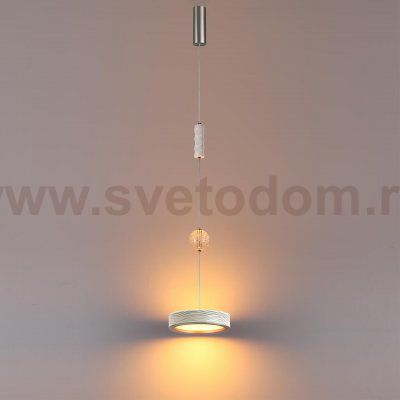 5451/32L L-VISION ODL_EX26 белый/никель/металл/керамика/хрусталь/акрил Подвес LED x 32W 2000К/3000K/4000K/переключ. RIVERA